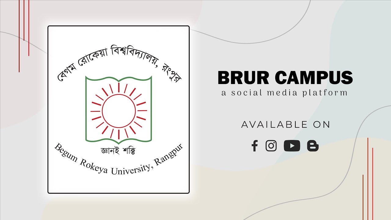 Begum Rokeya University logo